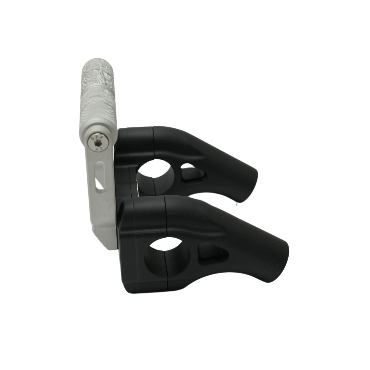 Handle bar Riser With Mobile Mount Combo Black for Himalayan 450