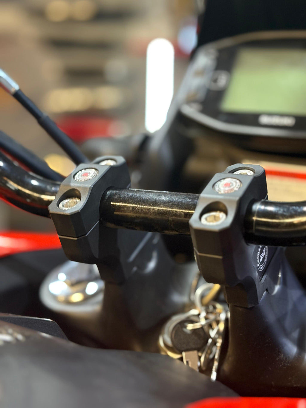 Handle bar Riser -  Aluminium - VSTROM 250