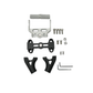 Handle bar Riser With Mobile Mount Combo Black for Himalayan 450