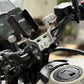 Handle bar Riser With Mobile Mount Combo Black for Himalayan 450