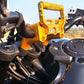 Handle Bar Riser With Mobile Mount Combo (Gold) / Himalayan 450