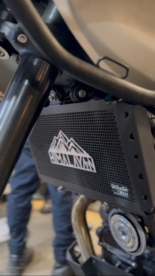 Radiator Grill Aluminium for Himalayan 450 (Silver & Black)