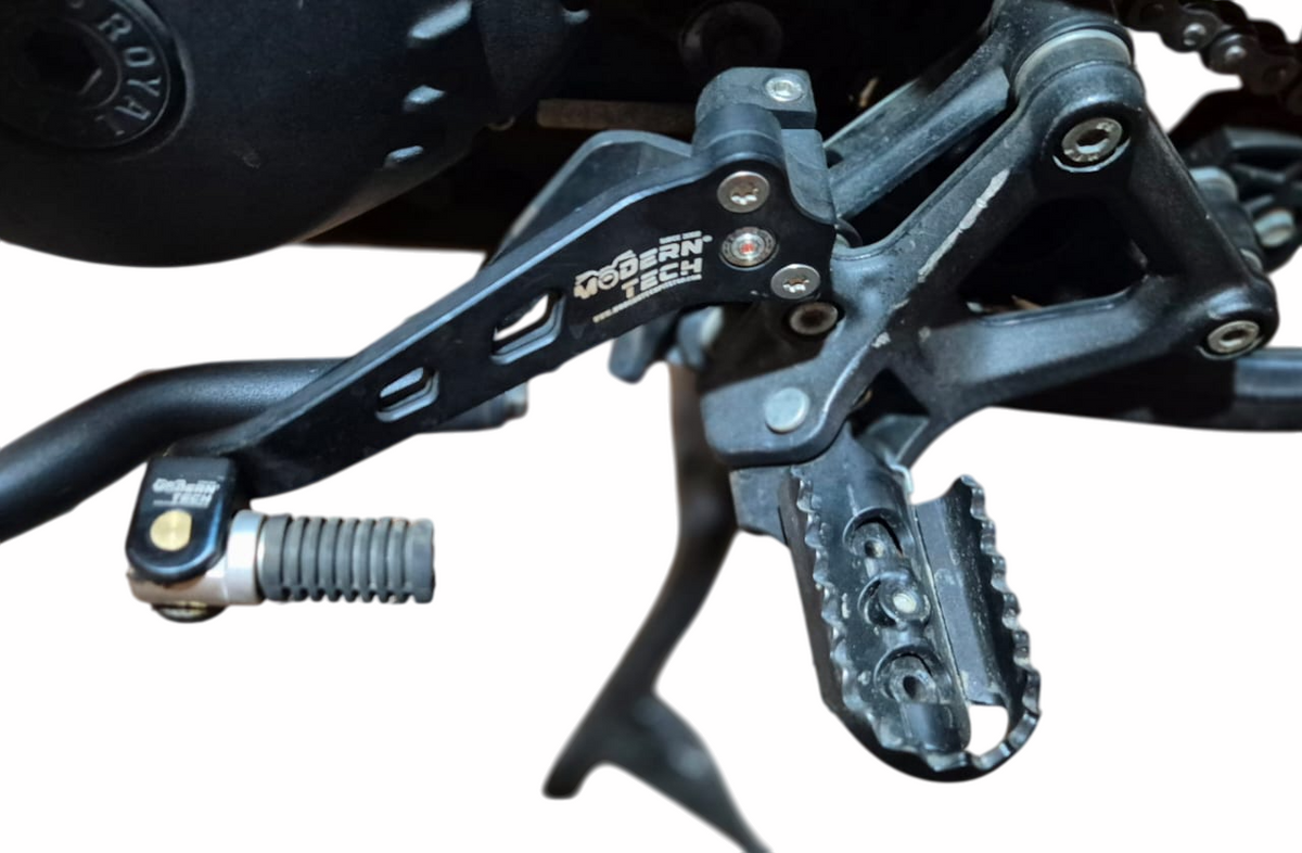 Brake and Gear Foldable Lever Aluminium for Himalayan 450 (Black)